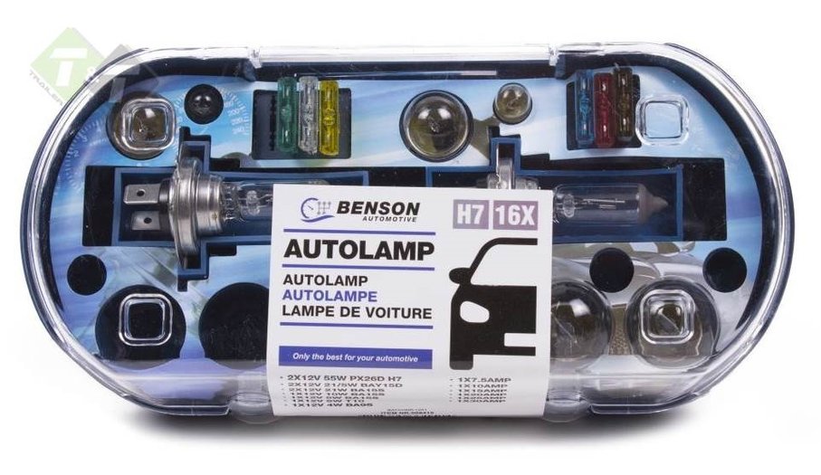 Zoekt u een H7 Lampset? 16 delig, 10 lampen, 6 zekeringen, Autolamp.