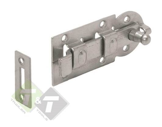 Rolschuif - Schuifgrendel met bocht - Schuif slot - 100 mm - VerzinktRolschuif - Schuifgrendel met bocht - Schuif slot - 100 mm