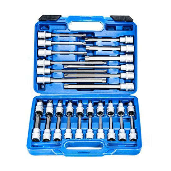 Torx dopset - 1/2 duims aansluiting - 32 delig - Torxdoppen - SATRA