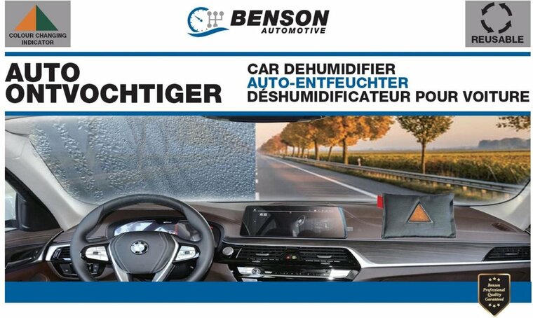 Auto ontvochtiger herbruikbaar met vochtindicatie - Luchtontvochtiger - Benson