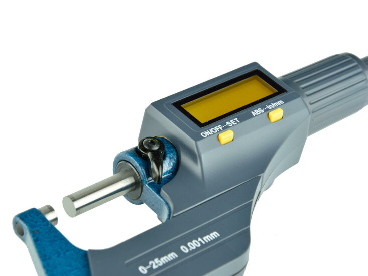 Digitale micrometer - Schroefmaat 0 tot 25 mm - Buitenschroefmaat schuifmaat - GEKO