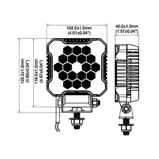 Werklamp LED - 26 Watt - 18x LED - Ledlamp - Bouwlamp