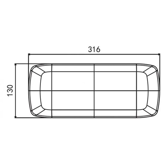 NEON led achterlicht - 12/24 Volt - Rechts - Ledlamp - 104x LED - Achterlamp