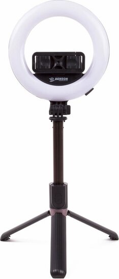 Selfie stick met statief - LED ringlamp - Driepoot - 900 mm - Benson