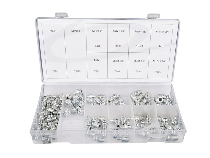 Vetnippels assortiment - 110 delig - Smeernippels - Vetnippel set - GEKO