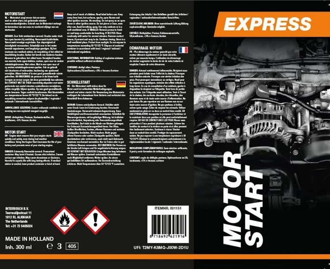 Express Motorstart, 300ml inhoud