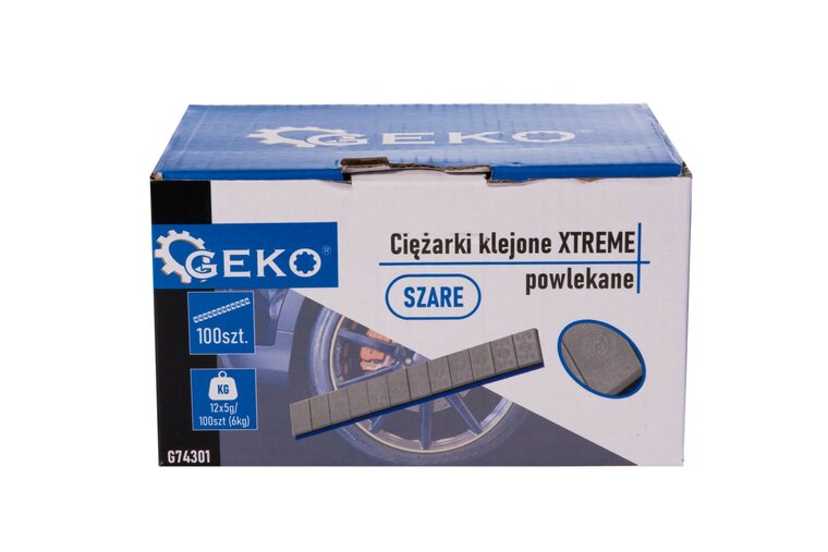 Plaklood grijs - 12x5 gram - Kleefgewicht - 100 strips - Plakgewicht - Balanceer lood - GEKO