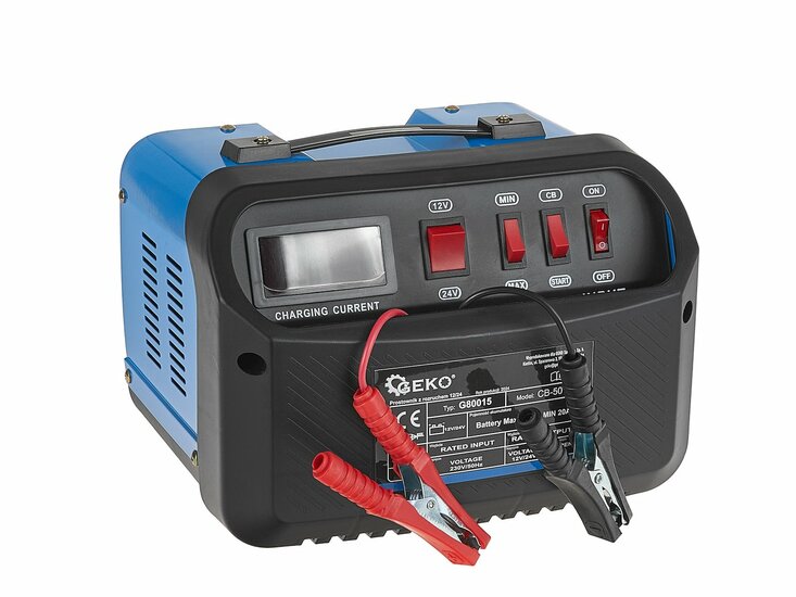 Acculader met starthulp - 12 en 24 Volt - Jumpstarter - 30 Amp&egrave;re - Startbooster - GEKO