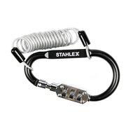 Kabelslot met karabijnhaak en cijferslot - Staalkabel slot - 2.5x900 mm - Fietsslot - Stahlex