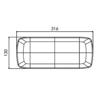 NEON led achterlicht - 12/24 Volt - Rechts - Ledlamp - 104x LED - Achterlamp