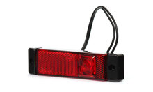 Zijmarkeringslamp - Contourlamp rood - 1 LED - WAS