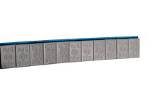 Plaklood grijs - 12x5 gram - Kleefgewicht - 100 strips - Plakgewicht - Balanceer lood - GEKO