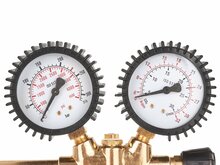  co2 reduceertoestel - reduceer ventiel - dubbele manometer - argon - geko