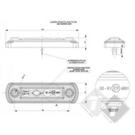 zijmarkeringlamp, zijmarkering lamp, countourlamp, contour licht, markeringslamp, led markering