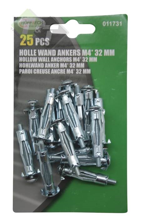 Haken, Hollewand ankerset, Holle wand anker set, ankerset, ankers