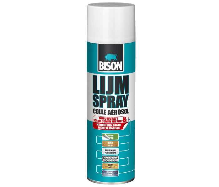 Lijmspray - 500 ml - Vochtbestendig - Lijm - Bison