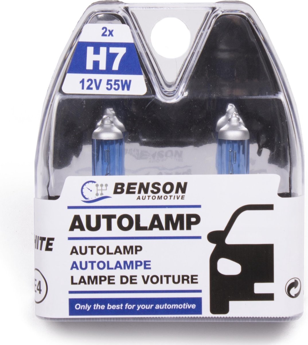 H7 autolamp set - 12 Volt - 55 Watt - Koplamp - Benson